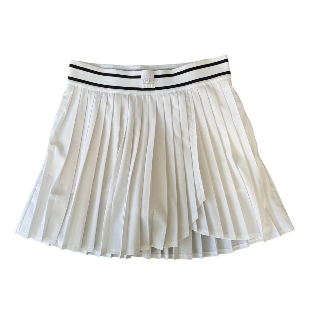 Abercrombie Kids Girls YPB White High Waisted Pleated Mini Skort Size 13/14